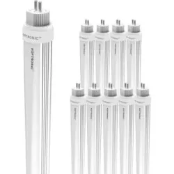 HOFTRONIC 10x LED Röhre 115cm - T5 G5 - 16/24 Watt 4800 Lumen (200lm/W) - 6000K tageslichtweiß - Flimmerfrei - Ersetzt 200W (200W/860) - Aluminiumröhre - LED Leuchtstoffröhre