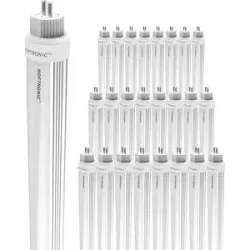 HOFTRONIC 25x LED Röhre 145cm - T5 G5 - 16/24W 4800lm (200lm/W) - 6000K tageslichtweiß - Flimmerfrei - Ersetzt 200W - (200W/860) - Alu Röhre - LED Leuchtstoffröhre