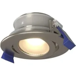 HOFTRONIC Lima LED Einbaustrahler - 4W 345lm - 4000K neutralweiß - GU10 - Dimmbar - Rund - Schwenkbar - IP65 Wasserdicht - Edelstahl - Für Bad, Innen und Außen