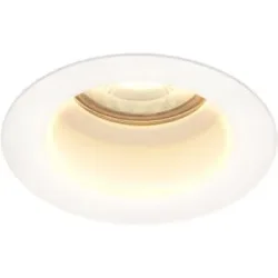 HOFTRONIC Mari LED Einbaustrahler - 4W 345lm - 2700K warmweiß - GU10 - Dimmbar - Rund - IP65 Wasserdicht - Weiß - Blendfrei