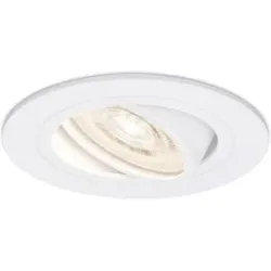 HOFTRONIC Pitssburg LED Einbaustrahler - 6W 570lm - GU10 LED-Modul - Extra flach - 4000K neutralweiß - Dimmbar - Rund - Schwenkbar - Innen - Weiß