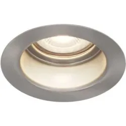 HOFTRONIC Mari - LED Einbaustrahler Flach - 6 Watt 570 Lumen - 4000K neutralweiß - GU10 LED Modul - Blendfrei - Dimmbar - Rund - IP65 wasserdicht - Edelstahl - LED Coin