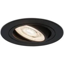 HOFTRONIC Miro LED Einbaustrahler - 6W 570lm - GU10 LED Modul - Extra flach - 4000K neutralweiß - Dimmbar - Rund - Schwenkbar - Innen - Schwarz