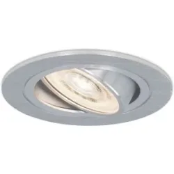 HOFTRONIC Chandler LED Einbaustrahler - 6W 570lm - GU10 LED-Modul - 4000K neutralweiß - Dimmbar - Rund - Schwenkbar - Innen - Edelstahl