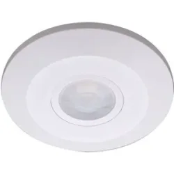 HOFTRONIC PIR-Bewegungsmelder mit Dämmerungsschalter - 360° - Aufputzmontage - 6 Meter Reichweite - Maximal 1000 Watt - IP20 für den Innenbereich - Weiß