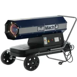 BullMach BM-DDH 30 - Diesel-Heizkanone - direkte Verbrennung - auf Rädern - 30kW