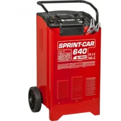 Helvi sprint CAR 640 - Akkuladegerät und Starter auf Räder - 12/24 V
