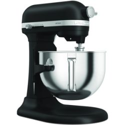 KitchenAid Artisan 5KSM60SPX-EBM Schwarz matt  Küchenmaschine mit Schüsselheber