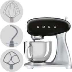 SMEG SMF04BLEU Schwarz  Küchenmaschine  4,8-Liter-Edelstahlschüssel