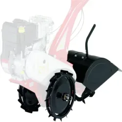 Eurosystems 32 cm Fräse-Set + 2 Eisenräder von 350x50 mm für Einachsschlepper geeignet
