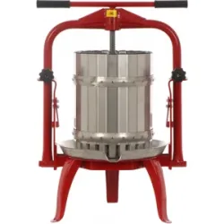 Baesso F25 Edelstahl - Obst- und Gemüsespindelpresse 20 L - Presskorb aus Edelstahl