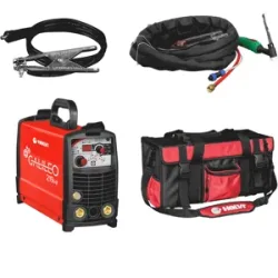Helvi Galileo TIG 219 HF - Inverter-Schweißgerät (MMA, WIG HF oder LIFT) + Schweißertasche, Gleichstrom (DC)