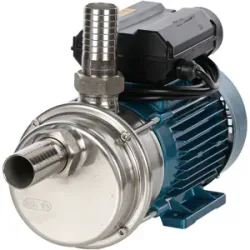 Tellarini Pompe Tellarini ALM 30L  Elektrische Umfüllpumpe für Öl aus Edelstahl - Gerade Edelstahl-Anschlüsse  230V - Wählen Sie Ihre Anschlüsse!