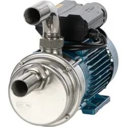 Tellarini Pompe Tellarini ALM 30  Elektro-Umfüllpumpe aus Edelstahl  Gerader + gebogener Edelstahlanschluss  Einphasig  230 V  Wählen Sie Ihre Anschlüsse!