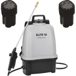 Volpi ELITE 16 - Rückenspritzpumpe mit Akku - 2X 14,4 V 2 Ah - 8 bar