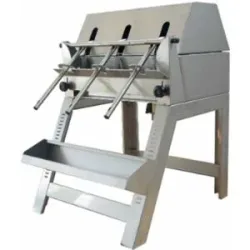 Enotecnica Pillan 3B INOX - Abfüllgerät Falldruckfüller mit 3 Stationen, mit Füllventilen und Struktur aus Edelstahl
