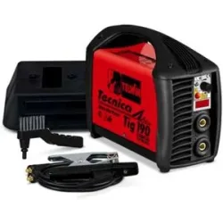 Telwin Tecnica TIG 190 DC - Inverter-Schweißgerät (WIG Lift, MMA) + Zubehörkit. Gleichstrom (DC)