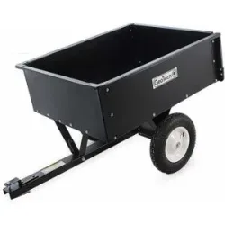 Kippbarer Anhänger aus Metall für Rasentraktoren GeoTech TC3080D Mulde 97x76 cm (h 33 cm)