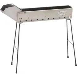 Cruccolini Inox 50 cm - Lammspieße-Kohlegrill - Kochfläche 47 x 11 cm