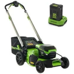 Greenworks GD60LM51SPK4 - Selbstfahrender Akku-Rasenmäher - 60V/4Ah - Schnittbreite 51 cm