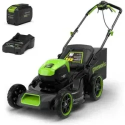 Greenworks GD48LM46SPIIK4 - Akku-Rasenmäher selbstangetrieben - 48V/4Ah - Schnittbreite 46 cm