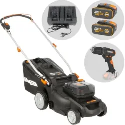 Worx Nitro WG737E - Akku-Rasenmäher - 2x20V/4Ah - Schnittbreite 37cm