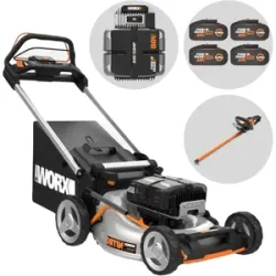 Akku-Rasenmäher WORX NITRO WG761E - 80V / 4Ah - 51 cm Schnittbreite, mit Radantrieb