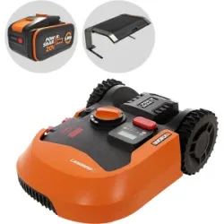 Worx Landroid WR147E.1 - Mähroboter - mit Begrenzungskabel - Akku 20V e 4Ah - L1000 - Gratis Garage!