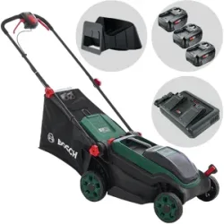 Bosch Rotak18V2-38 - Akku-Rasenmäher -  36V -  3X18V/4Ah - Schnittbreite 38 cm