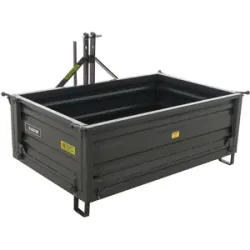 Heckcontainer Blackstone B-TB 140 für Traktoren - Kippbar - 3 abnehmbare Bordwände