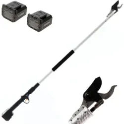 Volpi KV151 - Elektrische Baumschere auf Schaft - 2x 21.6V 4Ah - Schnittdurchmesser max. 38 mm