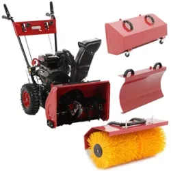 GeoTech SS 680 WEL EVO - Benzin-Schneefräse mit E-Starter - Mehrzweckgerät -  Loncin H200