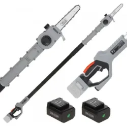 Volpi KVS8000P - Akku-Hochentaster mit Teleskopschaft mit neigbarem Kopf - 2x 21.6V 4.0Ah