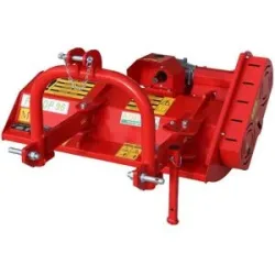 AgriEuro Premium Mulcher für Traktor mittelleichte Baureihe AgriEuro Fu TOP 112 M - Handgeführte Verschiebung - 16 Hammerschlegel - für linksdrehende Zapfwelle (gegen Uhrzeigersinn)
