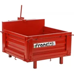 Francini P 100 - Heckcontainer für Traktor - Kippbar - 3 öffenbare Heckklappen
