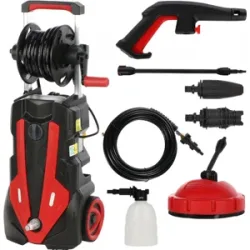 GeoTech Jetty 165 - Hochdruckreiniger + Kit Terrassenreiniger und Schlauchreinigung - 165 bar - 450 l/h