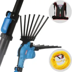 Lisam Oliwatt 3 - Elektrischer Akku-Olivenschüttler mit Rucksackbatterie 12V 56Ah - Teleskopschaft 235/330 cm