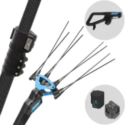 Campagnola MASTER PLUG-IN - Schaft aus Carbon und Aluminium - 200 - 250 cm - Akku Olivenrüttler - 21,6 V 5 Ah
