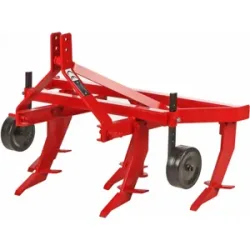 AgriEuro TOP-LINE Tiefenlockerer leichte Baureihe 140 - 5 Zinken - mit Eisentasträdern