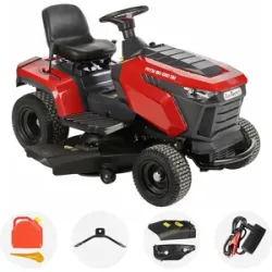 GeoTech Pro PRTM 180-1080 SM - Rasentraktor - Mechanische Gangschaltung - Seitenauswurf und Mulchfunktion