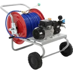 AgriEuro TOP-LINE Kit elektrische Sprühmotorpumpe mit Wagen  Bertolini Pumps PA 330.1 VF