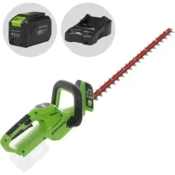 Greenworks G24HT56  24V/10Ah Lithium-Ionen Akku-Heckenschere  56 cm Messer