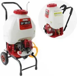 Rückenspritze GeoTech SP 300 2Takter mit Trolley-System und Benzin-Motor