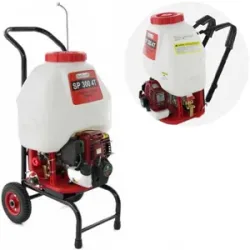 Rückenspritze GeoTech SP 300 4Takter mit Trolley-System und Benzin-Motor