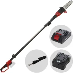 GeoTech X-Line PC-20V  Akku-Astkettensäge mit Teleskopstiel  185265 cm  20 V 2 Ah