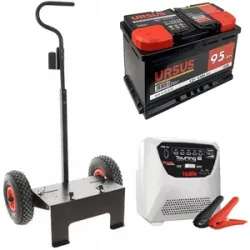 T.O. Komplettpaket: Wagen Volpi + 95 Ah Batterie + Ladegerät Telwin Touring 18