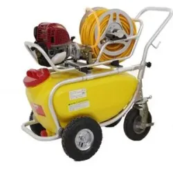 GeoTech SP 1050 4S Membranpumpe aus Aluminium mit Wagen - 4-Takt Benzinmotor