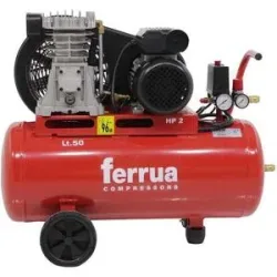 Ferrua FB28/50 CM2 - Elektrischer Kompressor mit Riemenantrieb - Motor 2PS - 50Lt