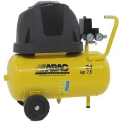 ABAC Mod. Pole Position B15 - Elektrischer Kompressor mit Wagen - Motor 1.5 PS, 24 Lt