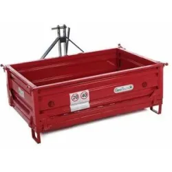 Heckcontainer für Traktor GeoTech TRP 140 - kippbar - 3 abnehmbare Bordwände